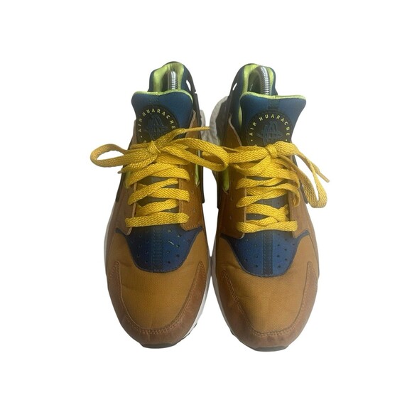 2018 Nike Air Huarache Desert Ochre Blue Force Volt 318429-701 Mens Size 10 - Picture 2 of 7